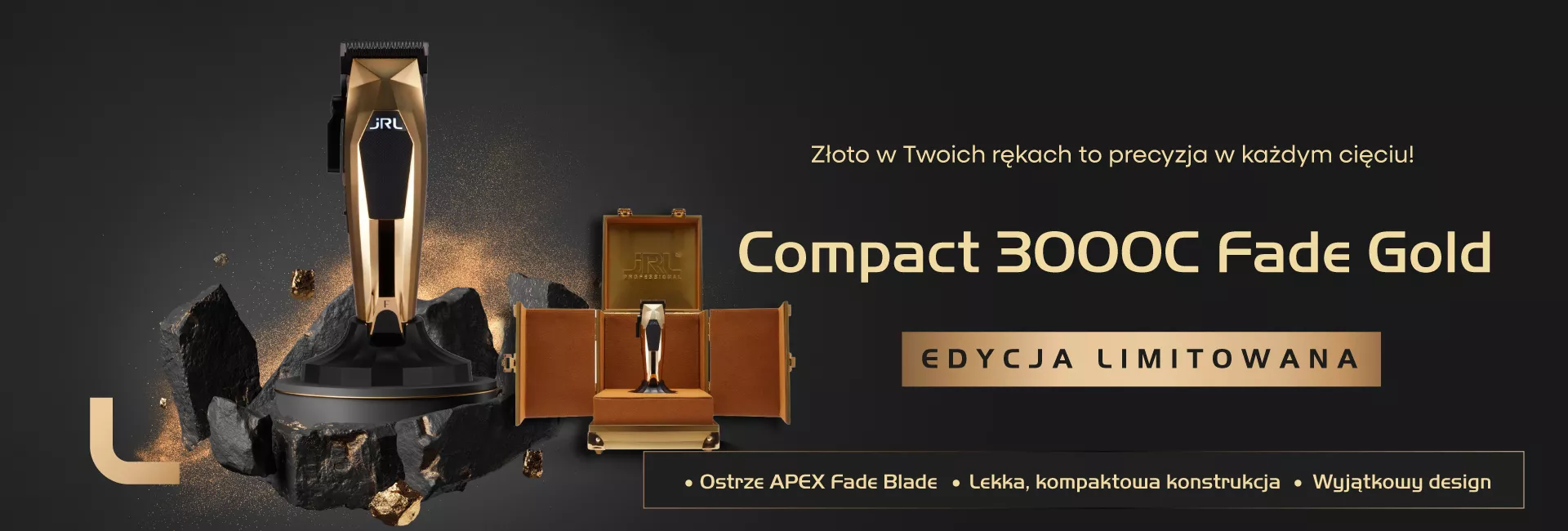 Maszynka JRL Compact 3000C Fade Gold edycja limitowana